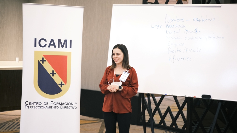 Profesional en charla