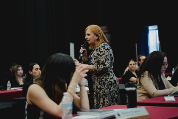 Profesional charlando